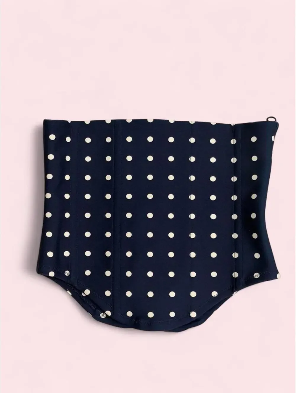 Navy blue polka dot corset BELT